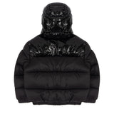 Alessandrini Kids Giubbino Puffer con Stampa Logo su Cappuccio Lucido per Neonati