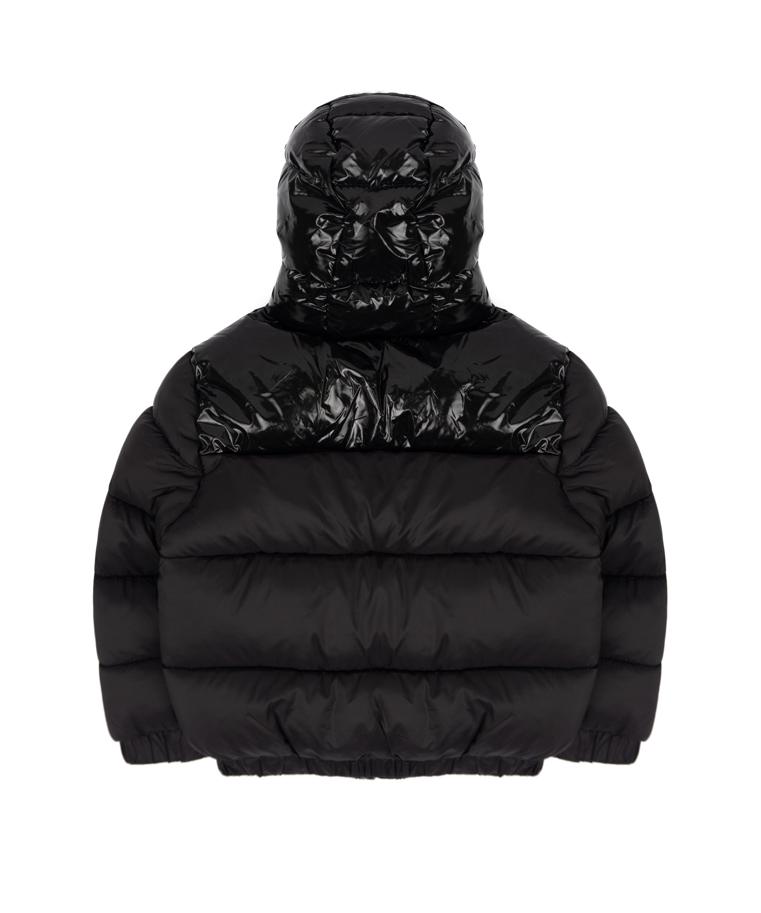 Alessandrini Kids Giubbino Puffer con Stampa Logo su Cappuccio Lucido per Neonati