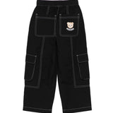 Moschino Kids Pantaloni Neri con Tasche per Bambine