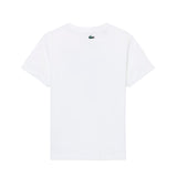 Lacoste Kids T-Shirt Bianco con Logo Coccodrillo Unisex