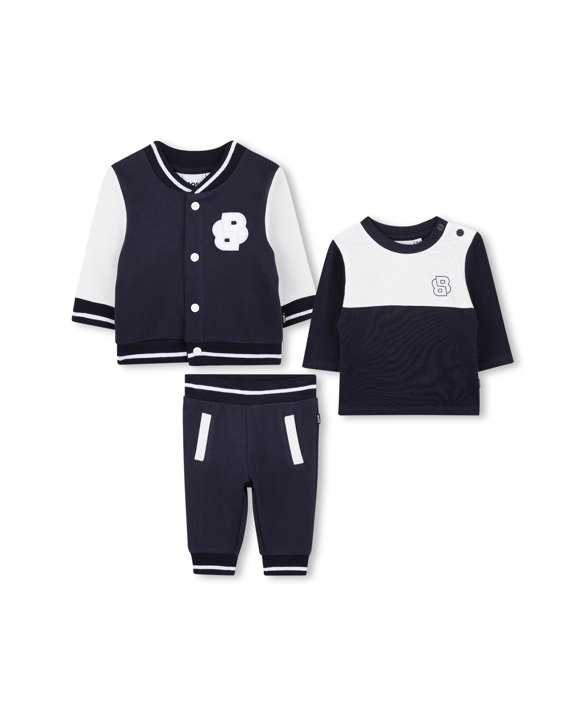 Boss Kids Set Completo Marine per Neonati