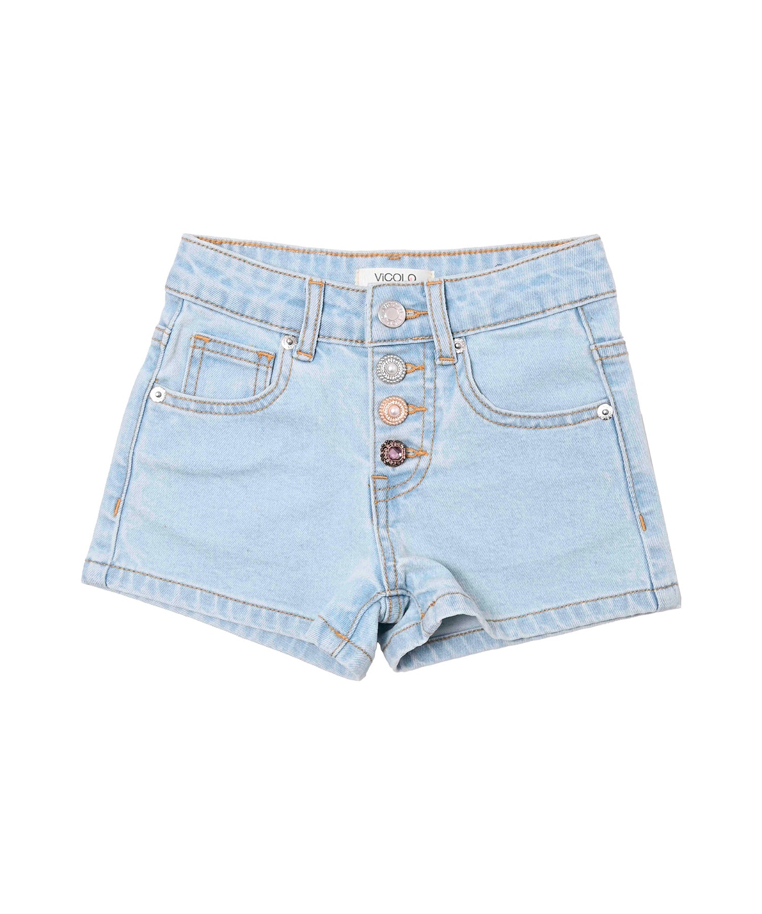 Vicolo Kids Shorts Denim per Bambine