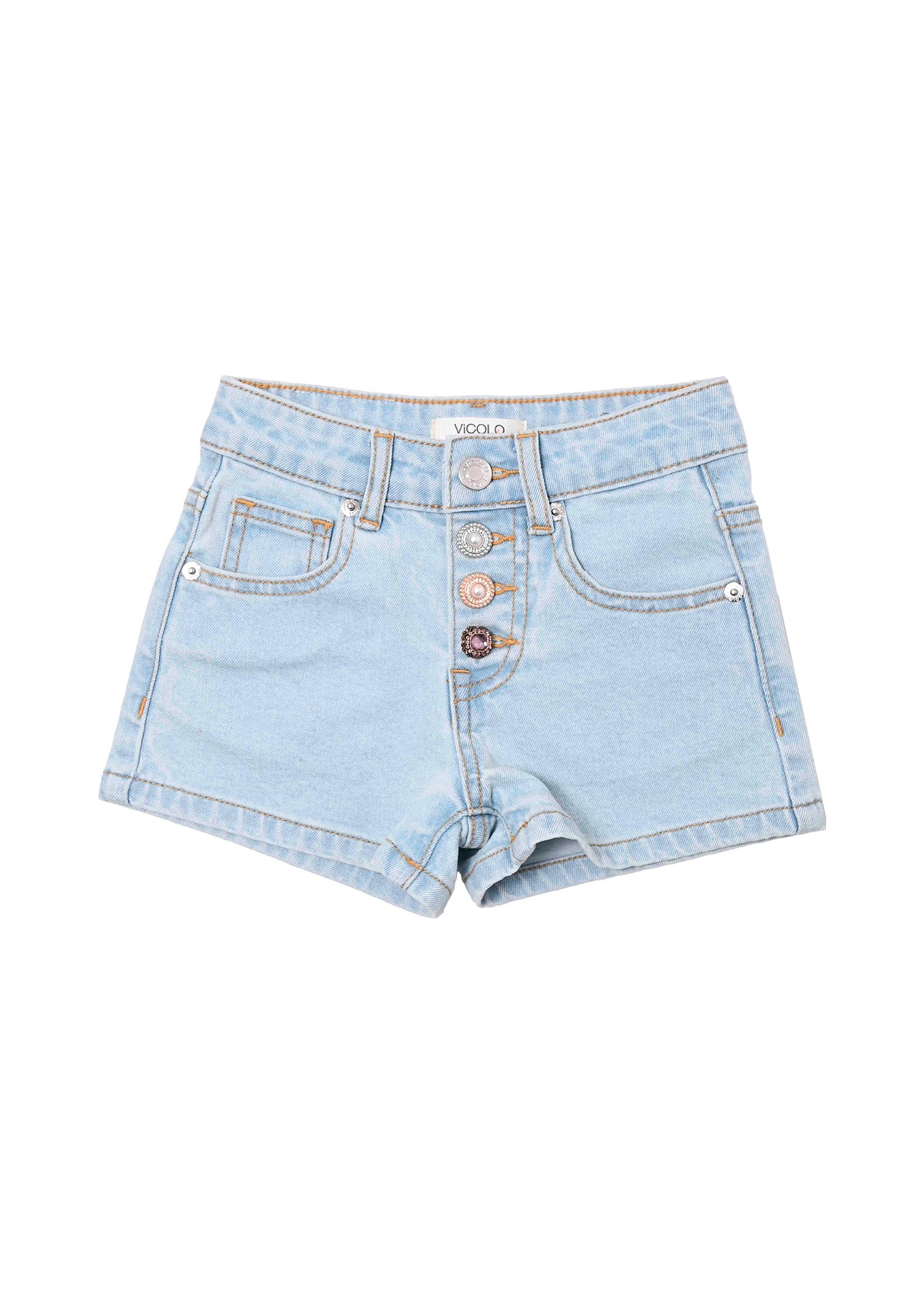 Vicolo Kids Shorts Denim per Bambine