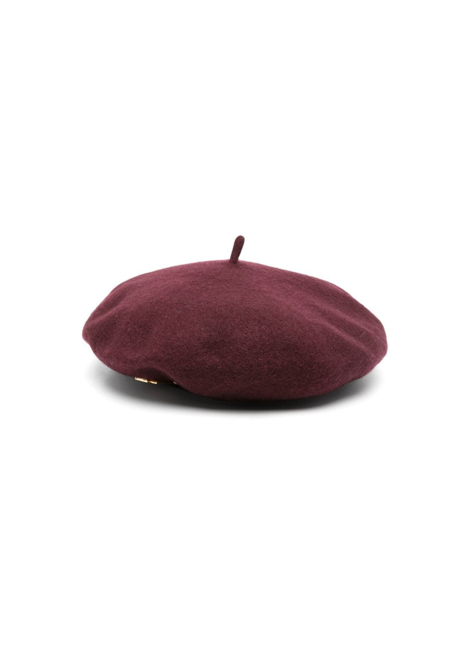 Elisabetta Franchi La Mia Bambina Cappello Basco Bordeaux con Logo per Bambine