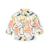 Tuc Tuc Camicia Fantasia Lines per Neonati