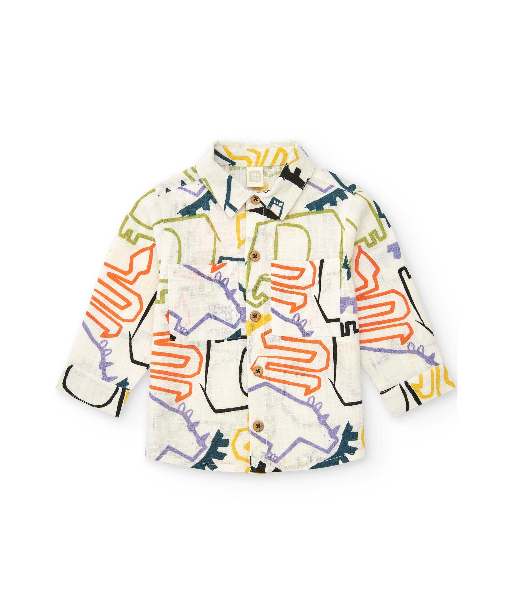 Tuc Tuc Camicia Fantasia Lines per Neonati