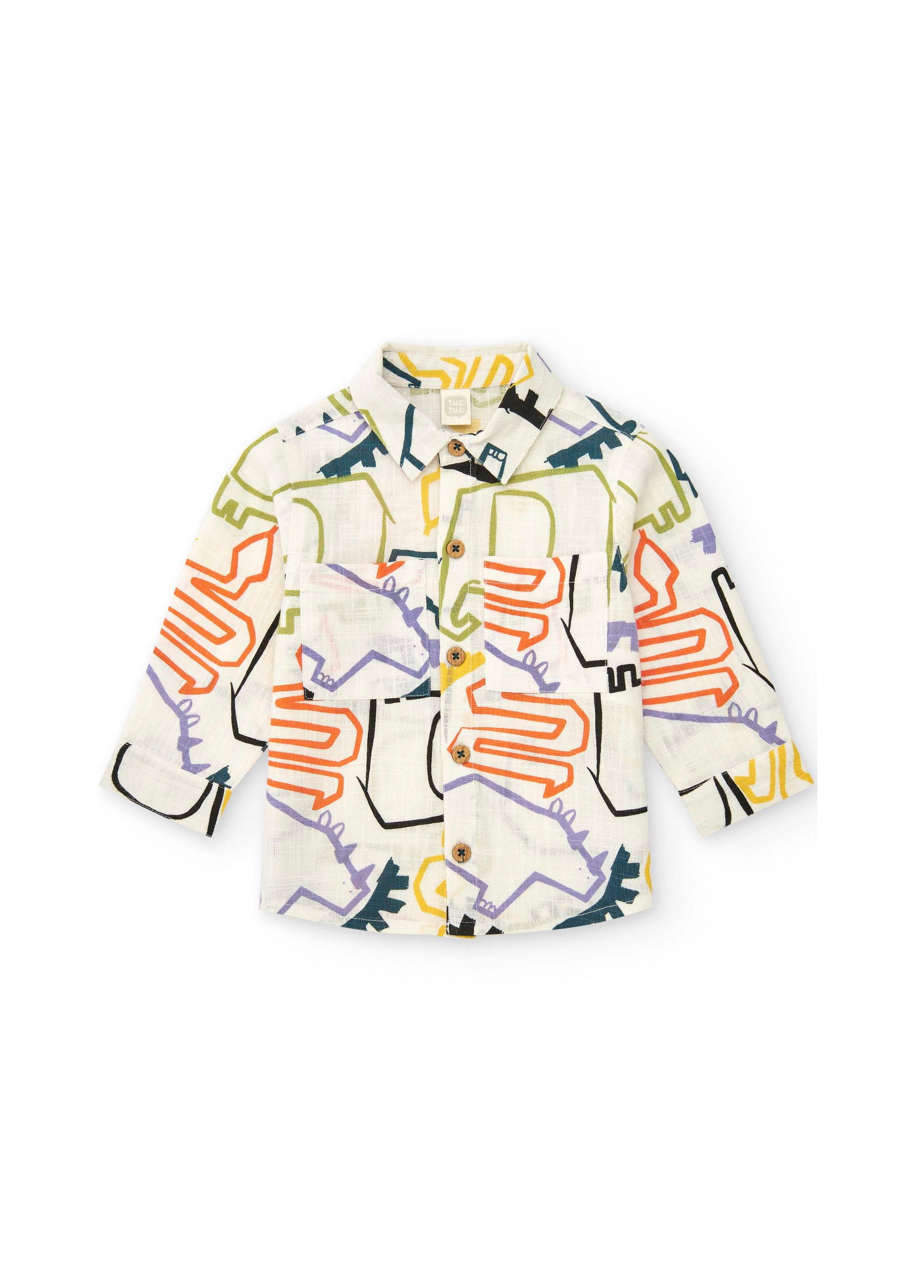 Tuc Tuc Camicia Fantasia Lines per Neonati