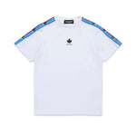 Dsquared2 Kids T-Shirt Bianca con Banda Logo per Bambini
