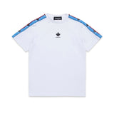 Dsquared2 Kids T-Shirt Bianca con Banda Logo per Bambini