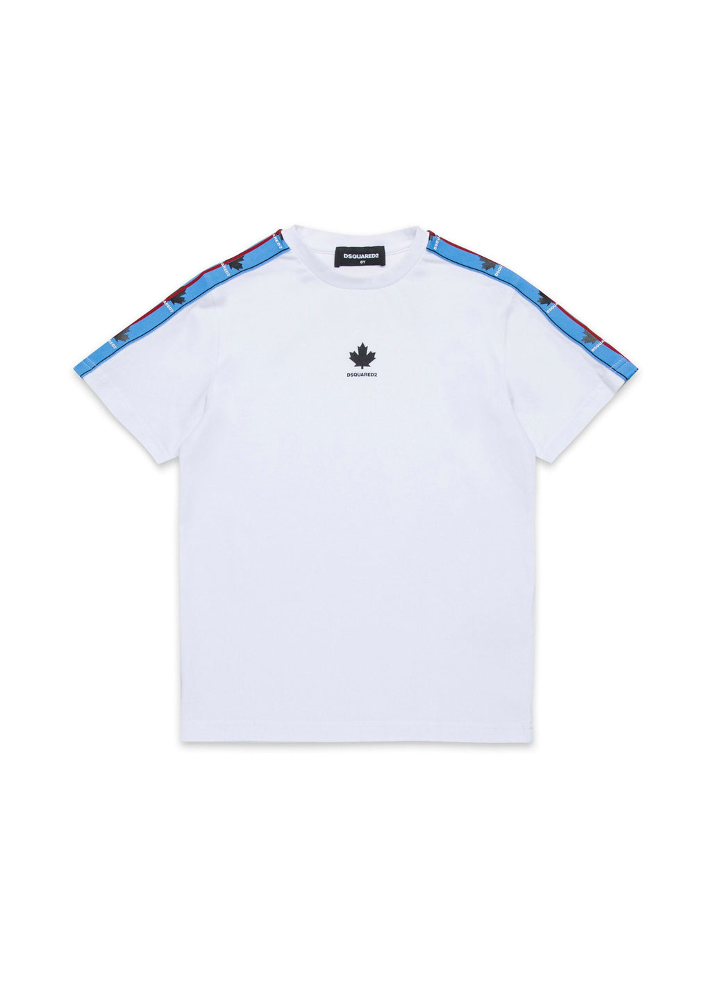 Dsquared2 Kids T-Shirt Bianca con Banda Logo per Bambini