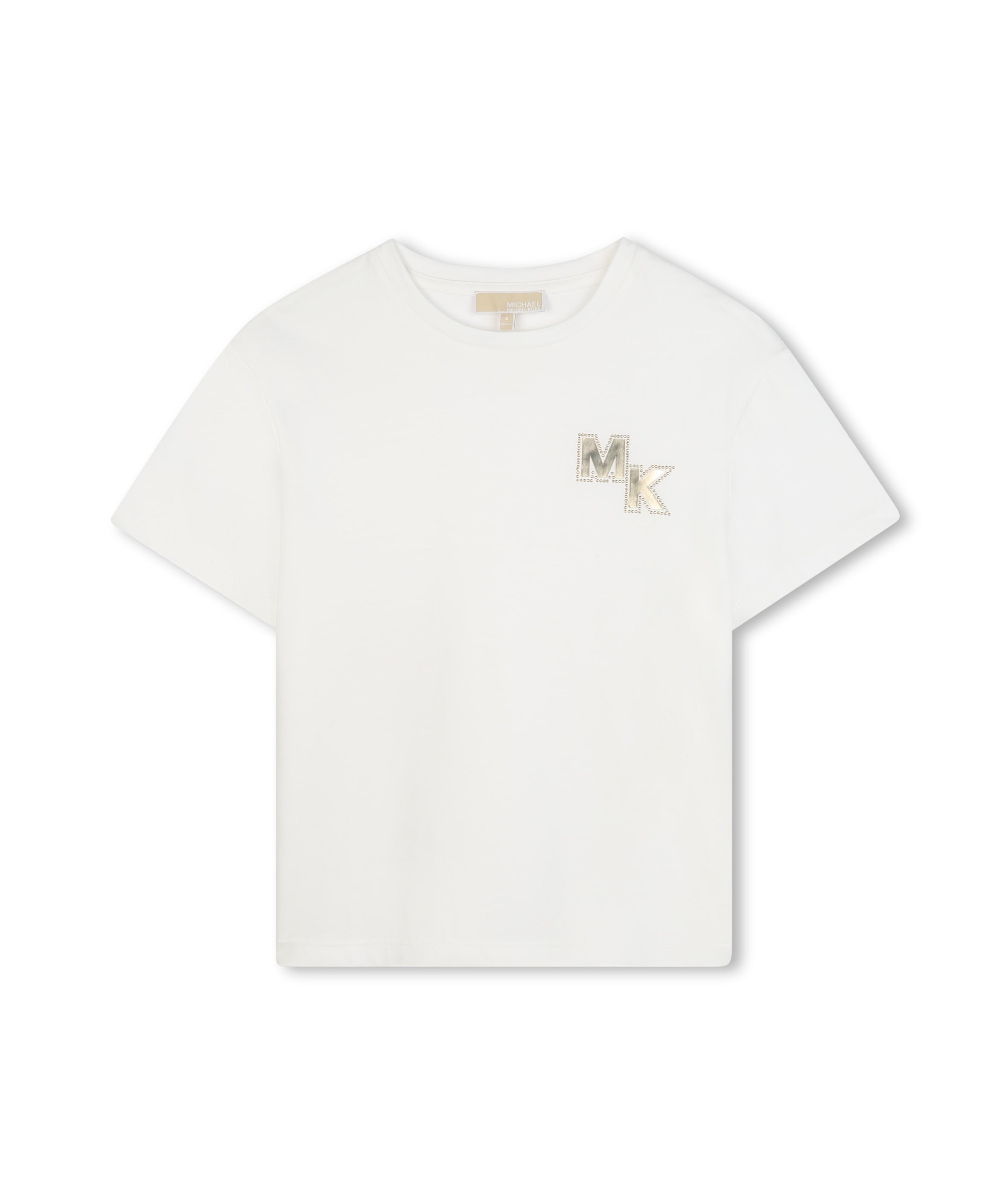 Michael Kors Kids T-Shirt Bianca Con Logo per Bambine