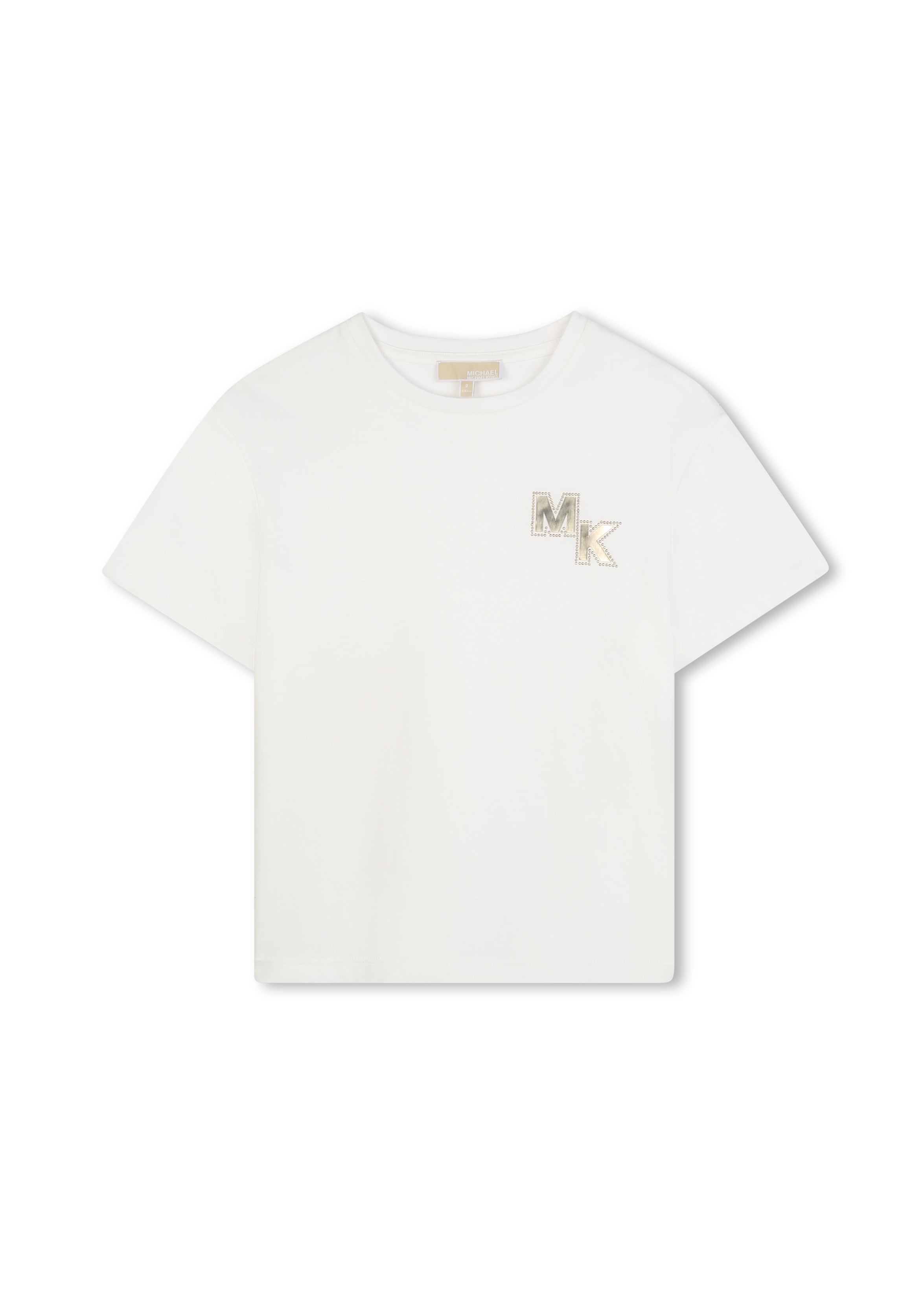 Michael Kors Kids T-Shirt Bianca Con Logo per Bambine