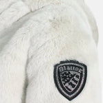 Blauer Kids Giubbino in Misto Nylon/Pelliccia Panna Fanevil Junior per Bambine