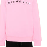 John Richmond Kids Completo Tuta in Felpa Rosa con Logo Lettering per Bambine