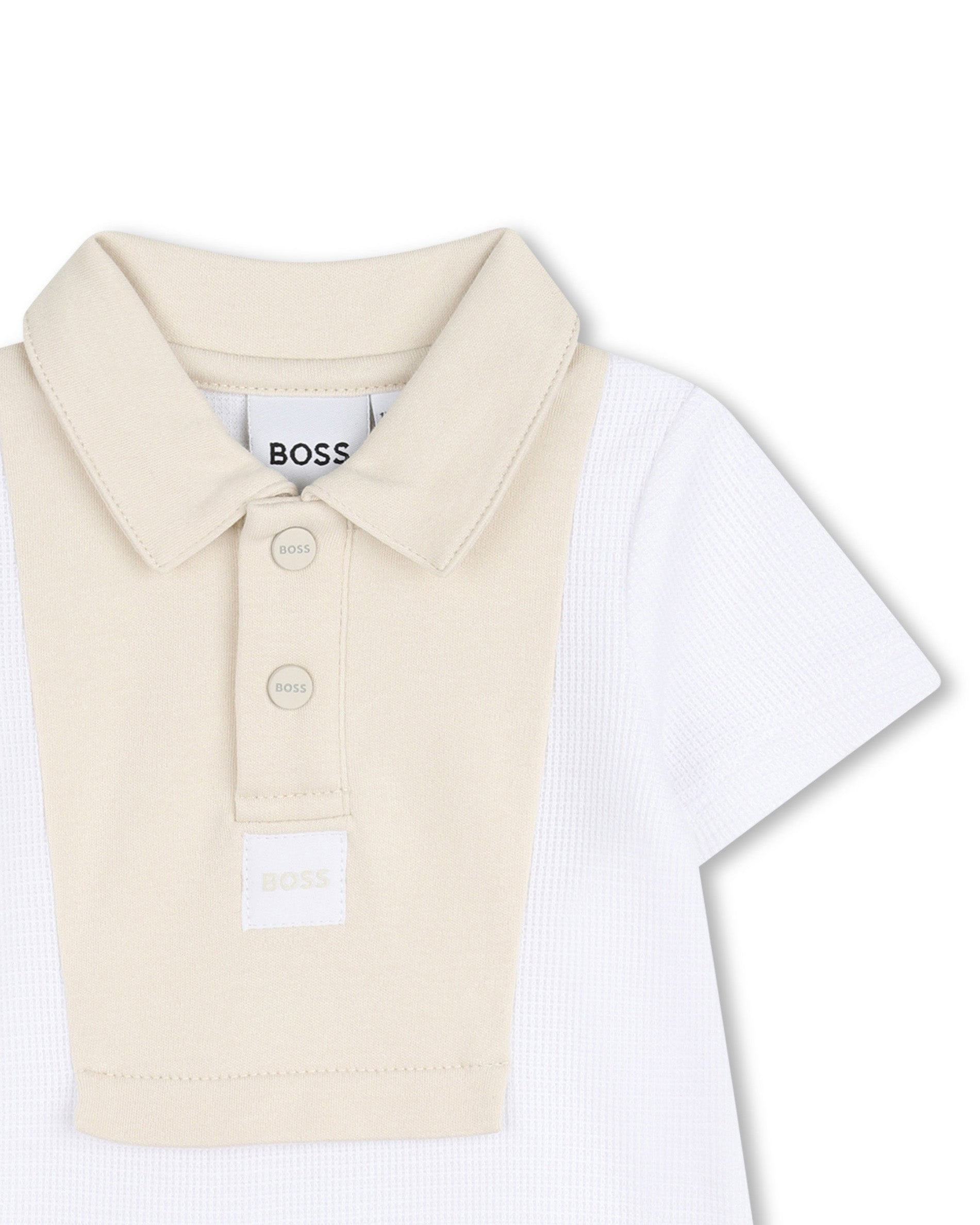 Boss Kids Tutina Bianco/Beige per Neonati