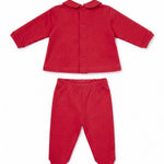 Elisabetta Franchi La Mia Bambina Completo Rosso con Ricamo Logo per Neonate