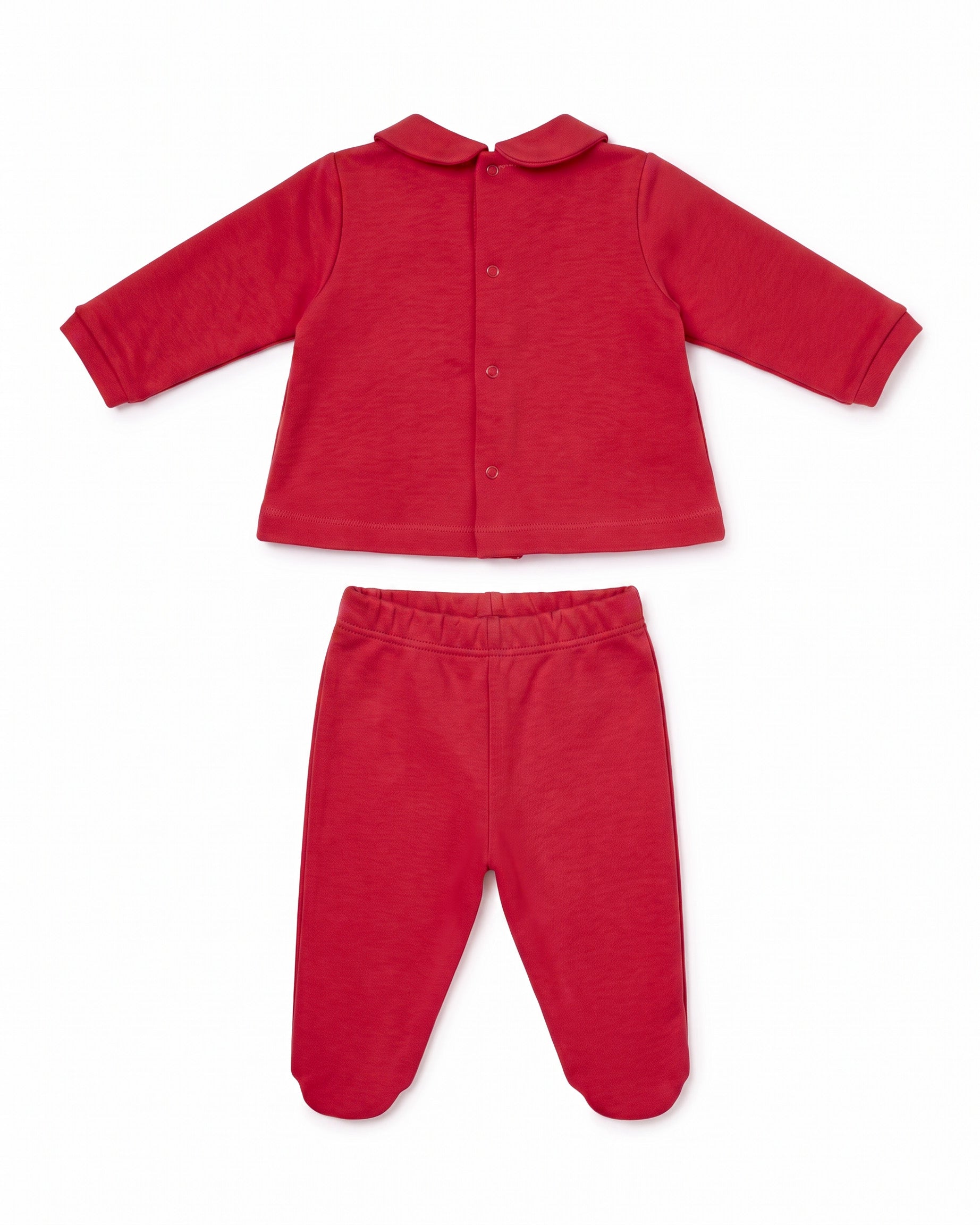 Elisabetta Franchi La Mia Bambina Completo Rosso con Ricamo Logo per Neonate