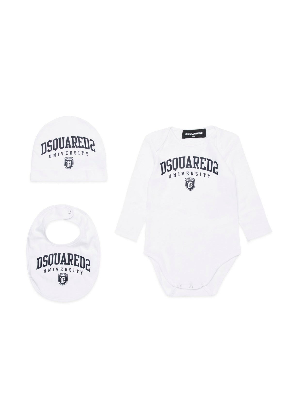 Dsquared2 Kids Set Nascita Bianco per Neonati