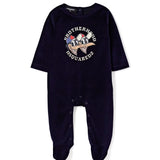 Dsquared2 Kids Completo di Tuta Blu con Stampa "Brotherhood" per Neonati