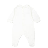 Moschino Kids Tutina Panna con Stampa Logo Teddy Bear per Neonati (retro)