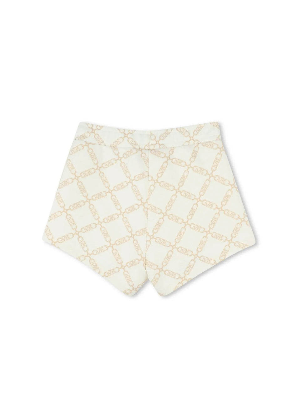 Michael Kors Kids Shorts Ecrù Logo All Over per Bambine (retro)