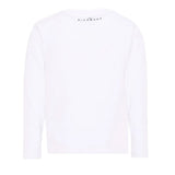 John Richmond Kids T-Shirt Bianco Maniche Lunghe con Logo per Bambini