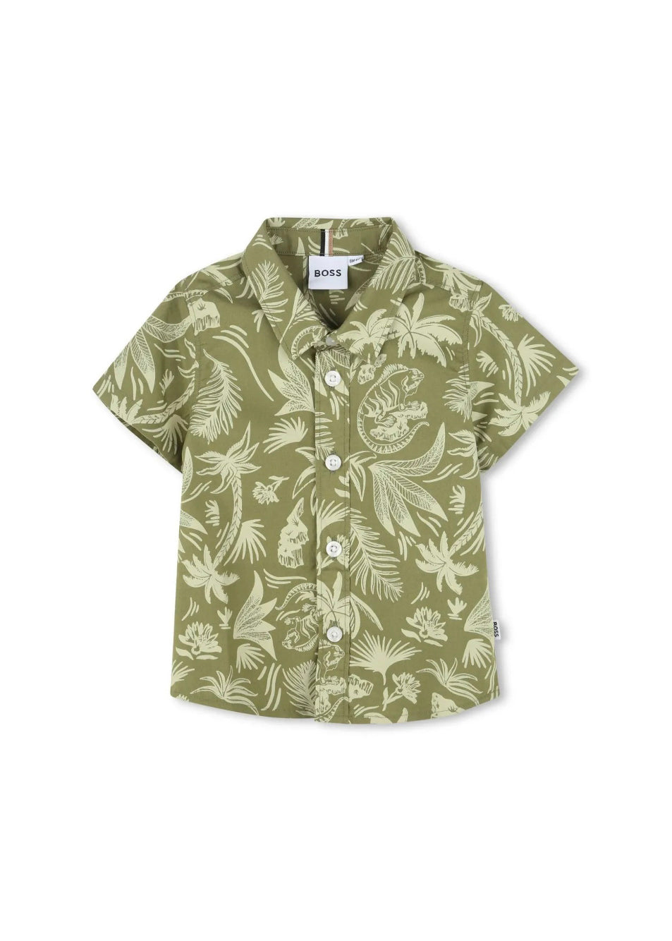 Boss Kids Camicia Verde per Neonati