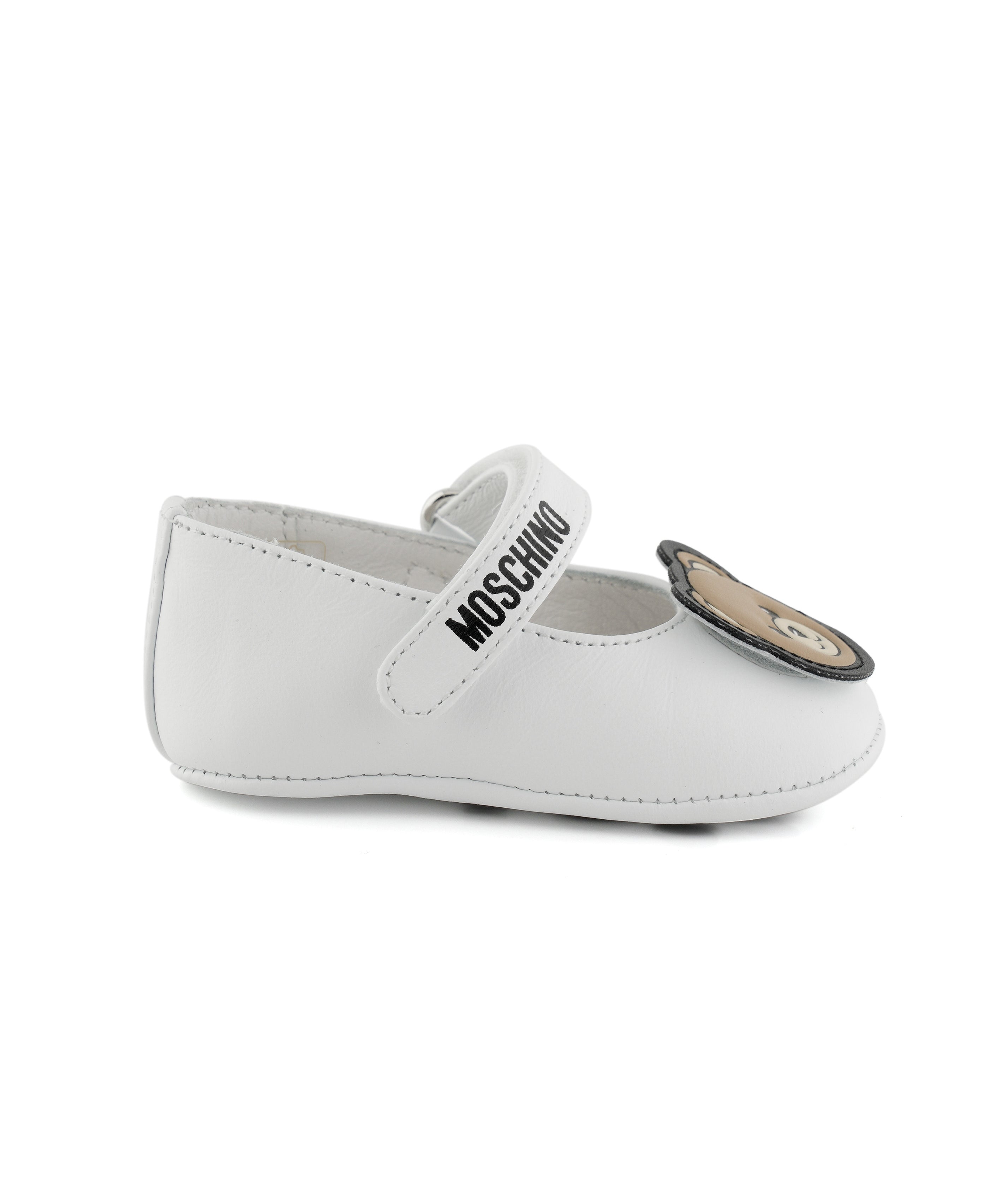 Moschino Kids Scarpette con Logo Teddy per Neonate