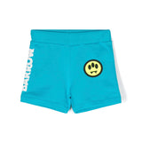 Barrow Kids Short Turchese con Stampa Logo fronte