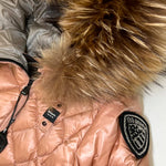 Blauer Kids Giubbino Rosa Blauer Lotus Junior Cappuccio con Pelliccia per Bambine