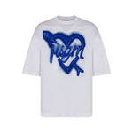 MSGM Kids T-shirt Bianca con Stampa Logo per Bambine