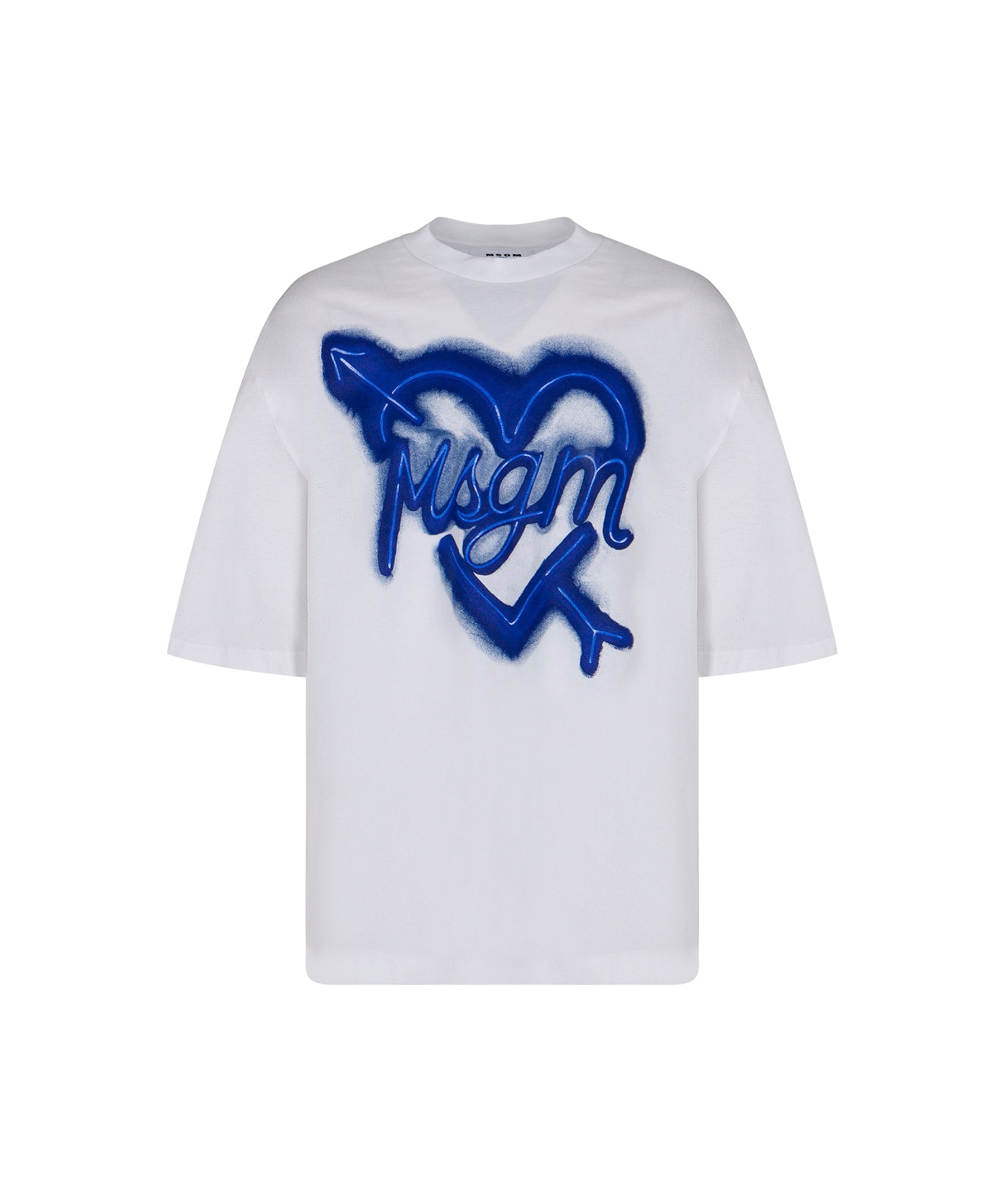 MSGM Kids T-shirt Bianca con Stampa Logo per Bambine