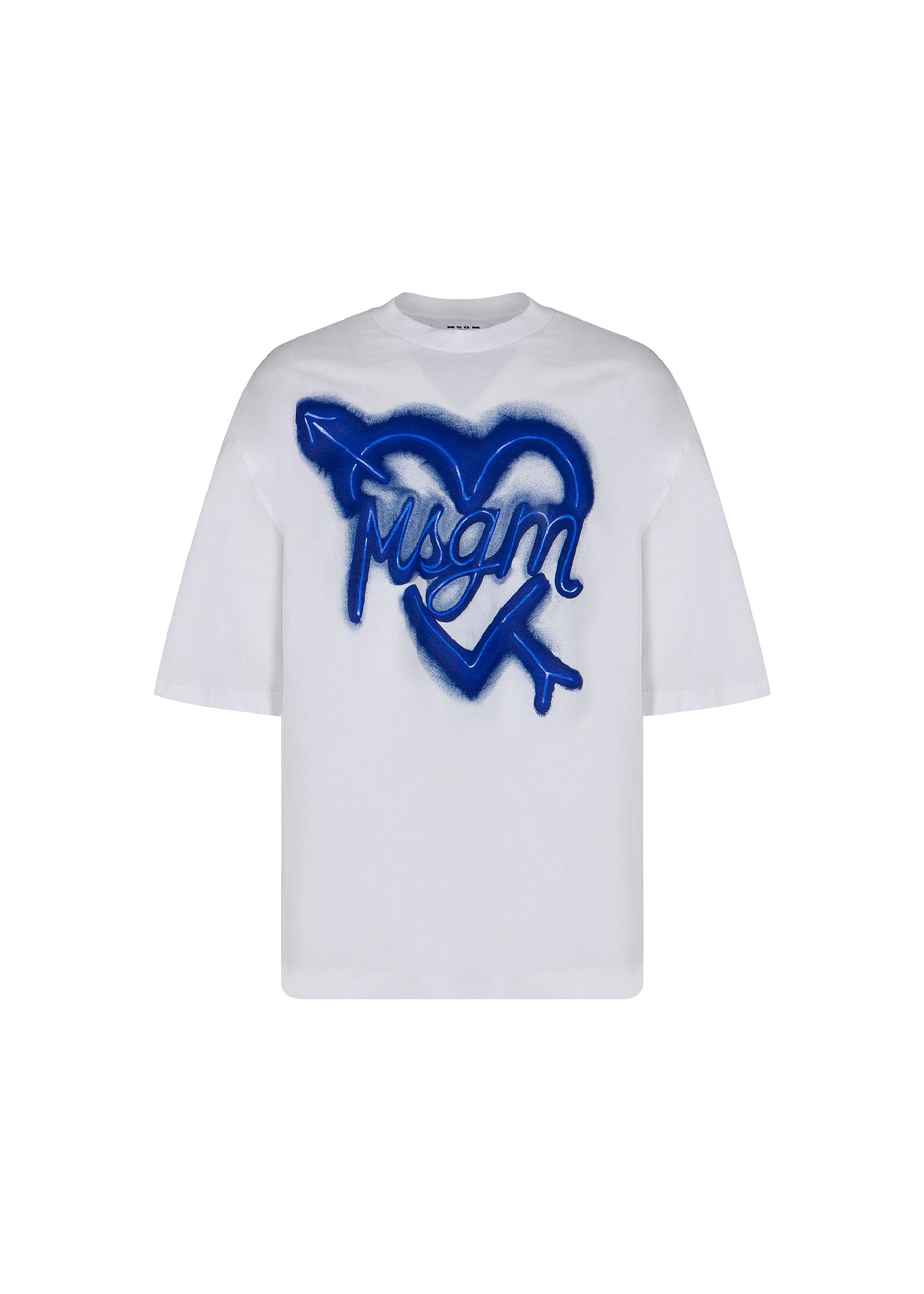 MSGM Kids T-shirt Bianca con Stampa Logo per Bambine