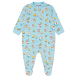 Moschino Kids Tutina Cielo con Stampa Grafica Teddy Bear All-over