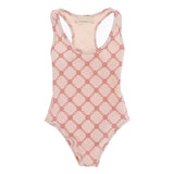 Elisabetta Franchi La Mia Bambina Costume Monokini Rosa/Rosso per Bambine