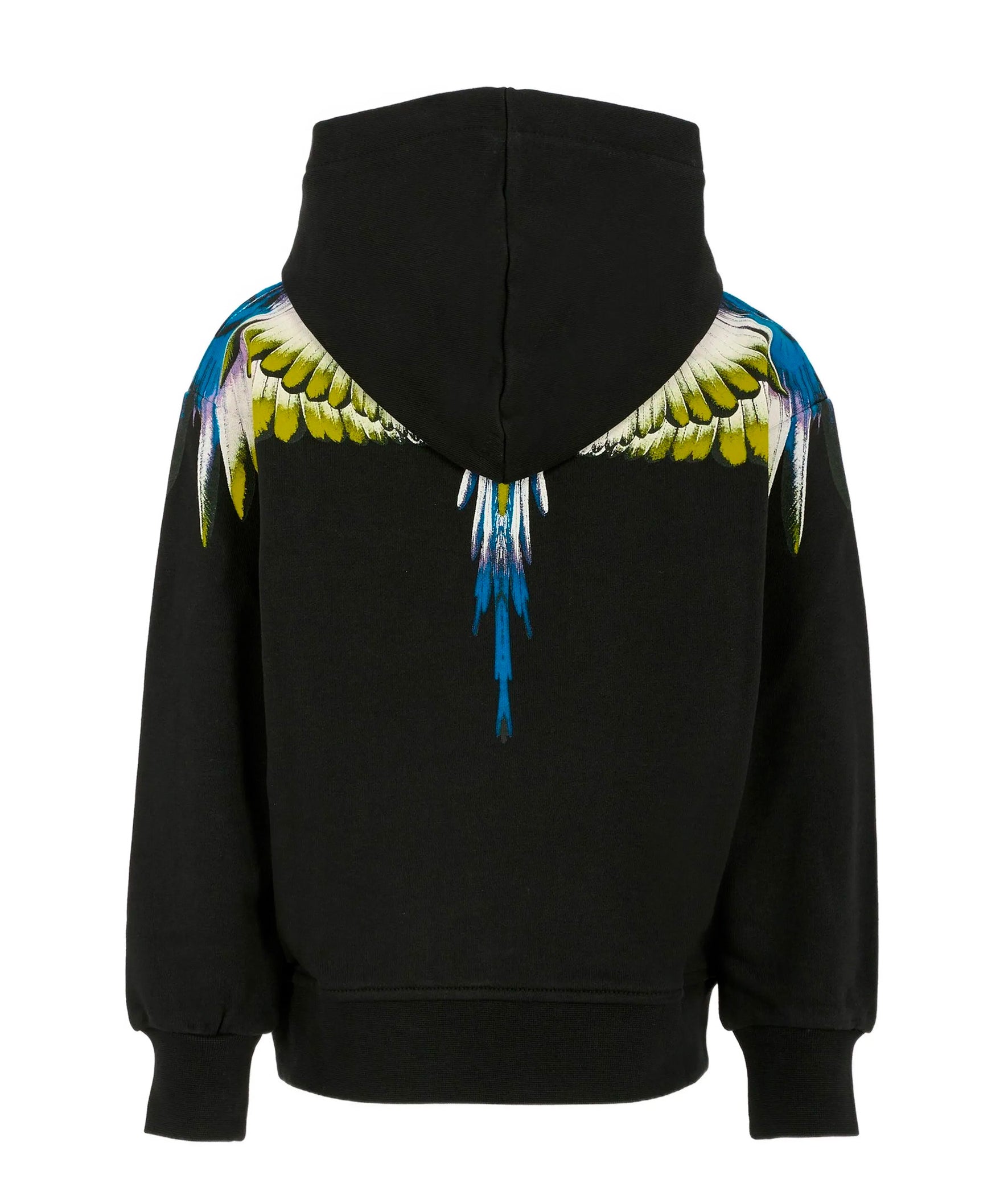 Marcelo Burlon County Of Milan Kids  Felpa Nera con Cappuccio per Bambini