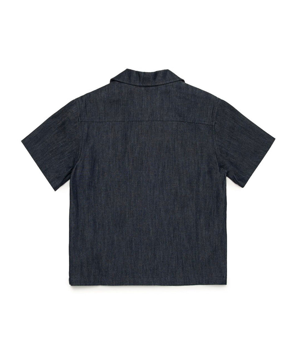 N°21 Kids Camicia Jeans con Stampa Palm Tree per Bambini