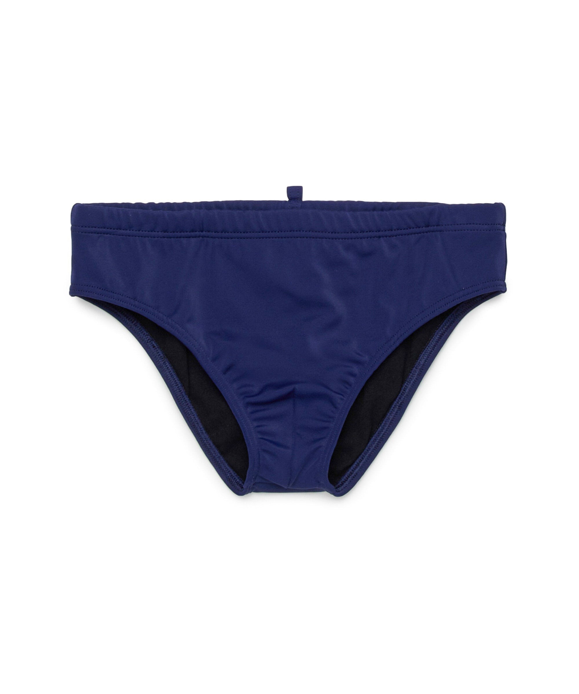 Dsquared2 Kids Costume Slip Blu con Stampa per Bambini