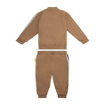 Barrow Kids Felpa co Pantaloni Marrone con Logo per Neonati (retro)