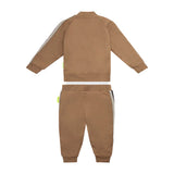 Barrow Kids Felpa co Pantaloni Marrone con Logo per Neonati (retro)