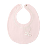 Elisabetta Franchi La Mia Bambina Bavetta Marshmallow e Avorio con Logo per Neonate