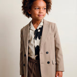 I'M Brian Kids Double-Breasted Dove Grey Jacket for Children