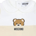 Moschino Kids Tutina Beige con Stampa per Neonati