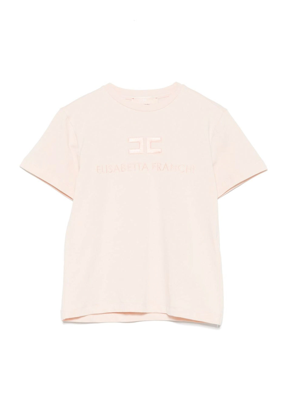 Elisabetta Franchi La Mia Bambina T-shirt Rosa con Logo per Bambine