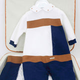 Marlù Tutina Bianco/Blu per Neonati