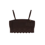 Elisabetta Franchi La Mia Bambina Top Dark Choccolate per Bambine