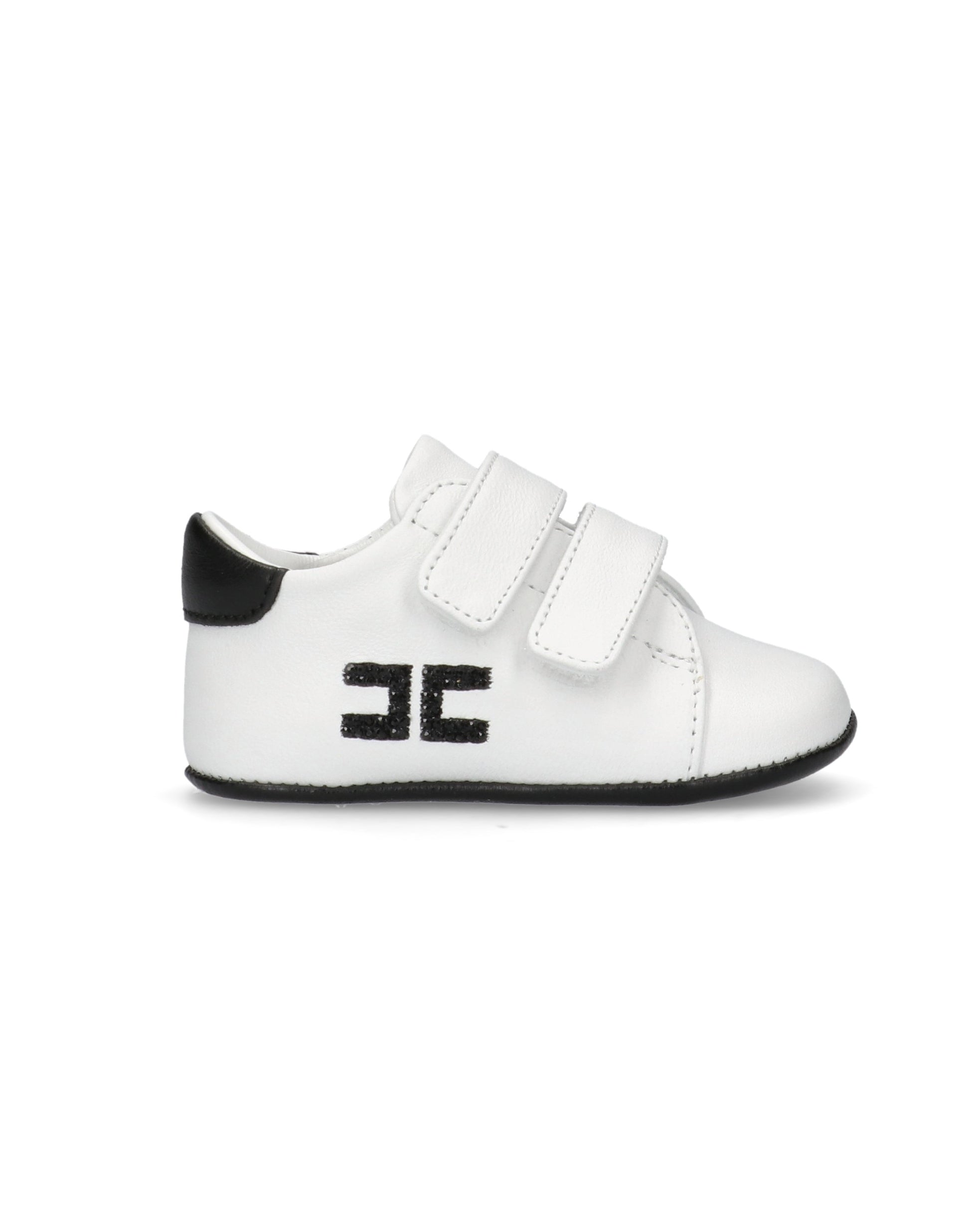 Elisabetta Franchi La Mia Bambina Sneaker Culla Bianco/nero per Neonate