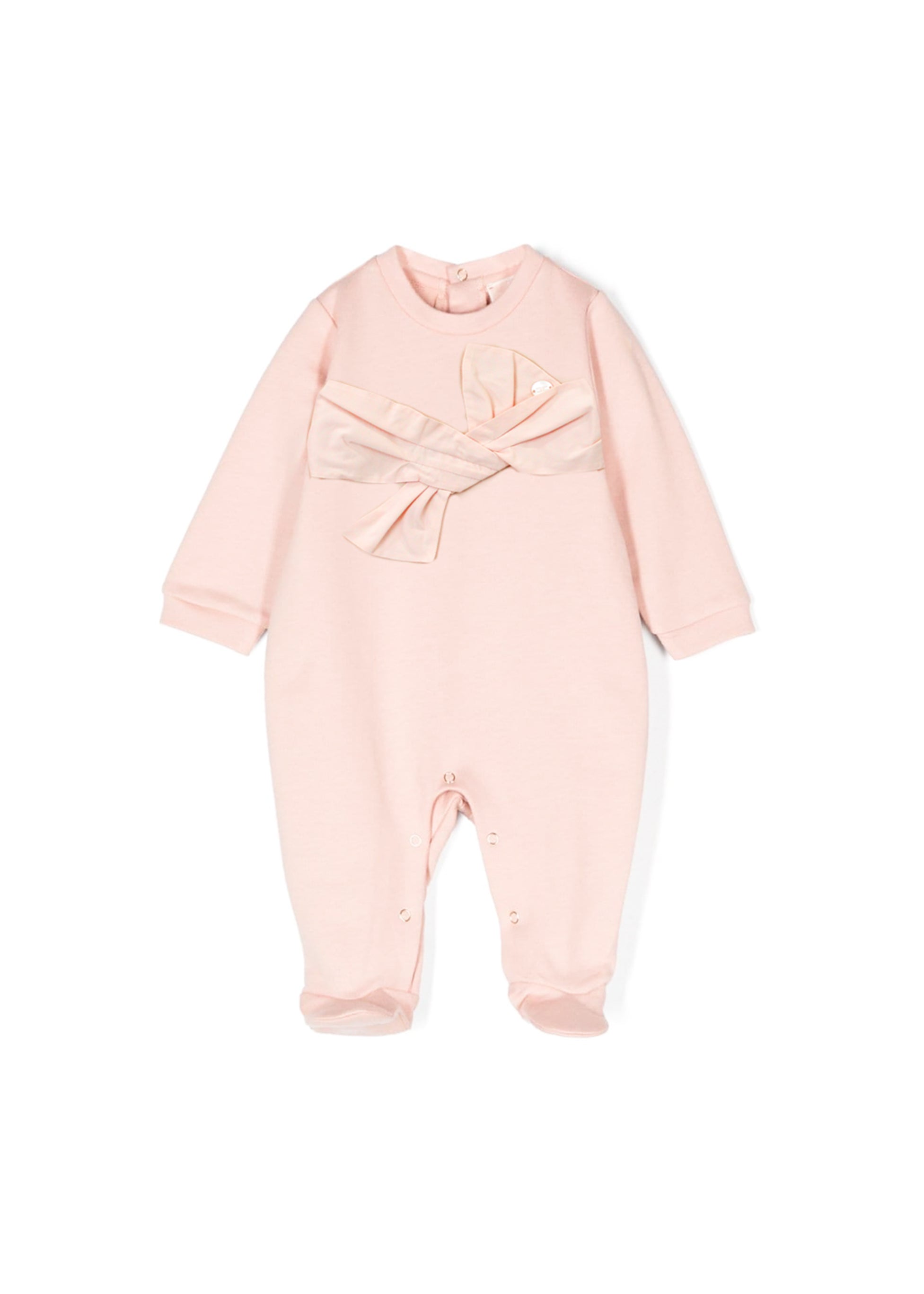 Elisabetta Franchi La Mia Bambina Tutina Rosa con Fiocco per Neonate