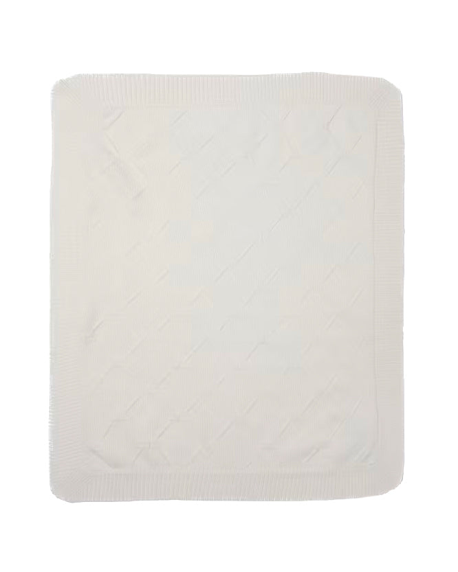 Elisabetta Franchi La Mia Bambina Coperta Miele Lana Merino per Neonate