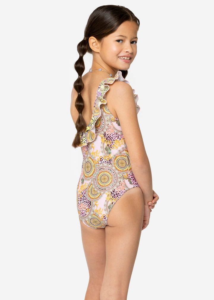 4GIVENESS Girls' Capri Print Monokini Swimsuit